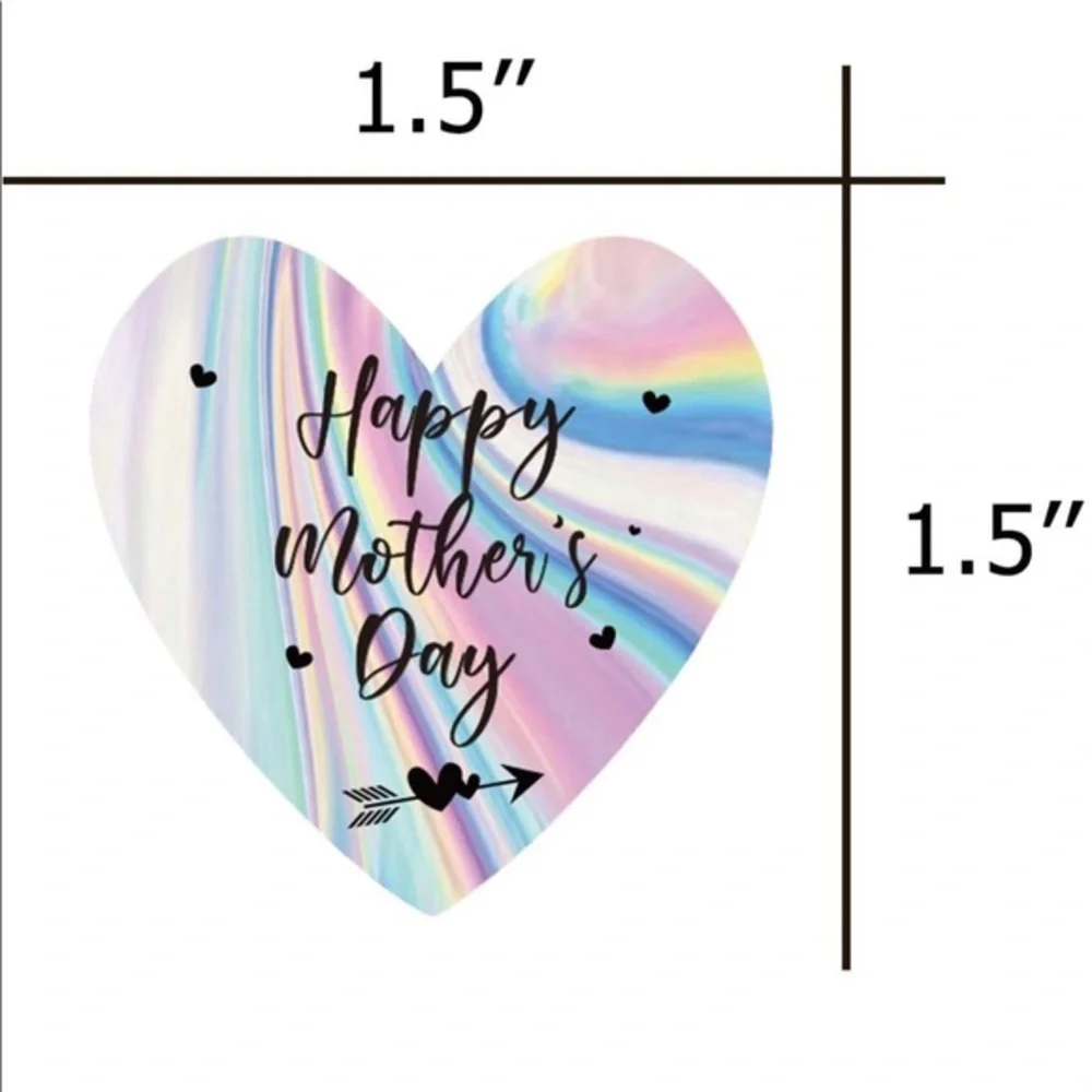 40 Happy Mother’s Day Holographic Stickers!